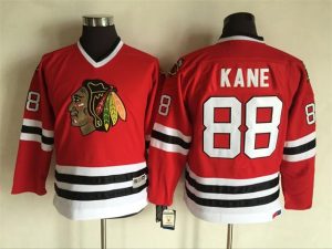 Lapsille NHL Chicago Blackhawks Pelipaita Retro Patrick Kane #88 Red